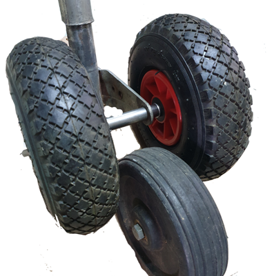 Jockey Wheel Upgrade Kit 4 ply HD pneumatic tyres