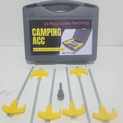 16 Piece Tent Screw pegs